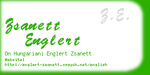 zsanett englert business card